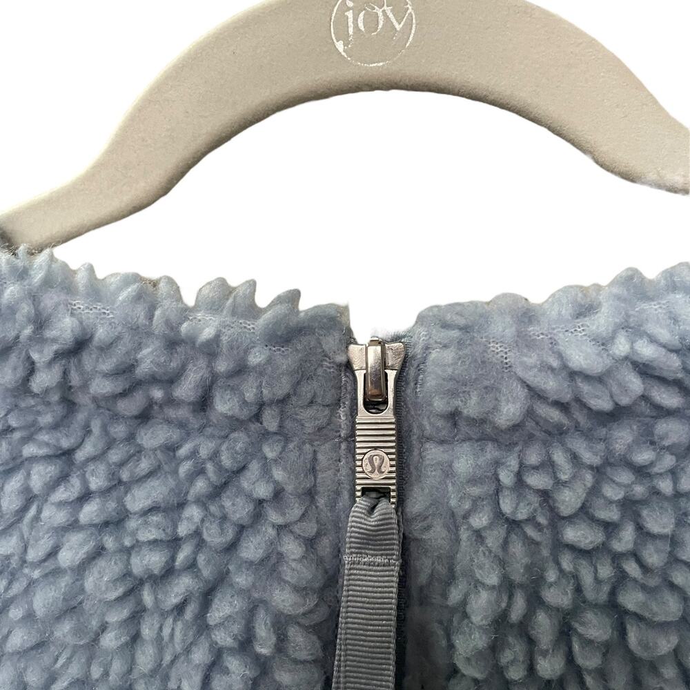 Lululemon Athletica Light Blue Fluffy Sherpa Teddy Sweatshirt - Picture 8 of 8